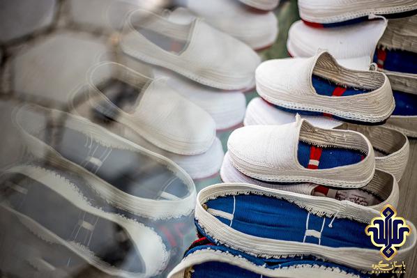 Different types of handmade kurdish slippers